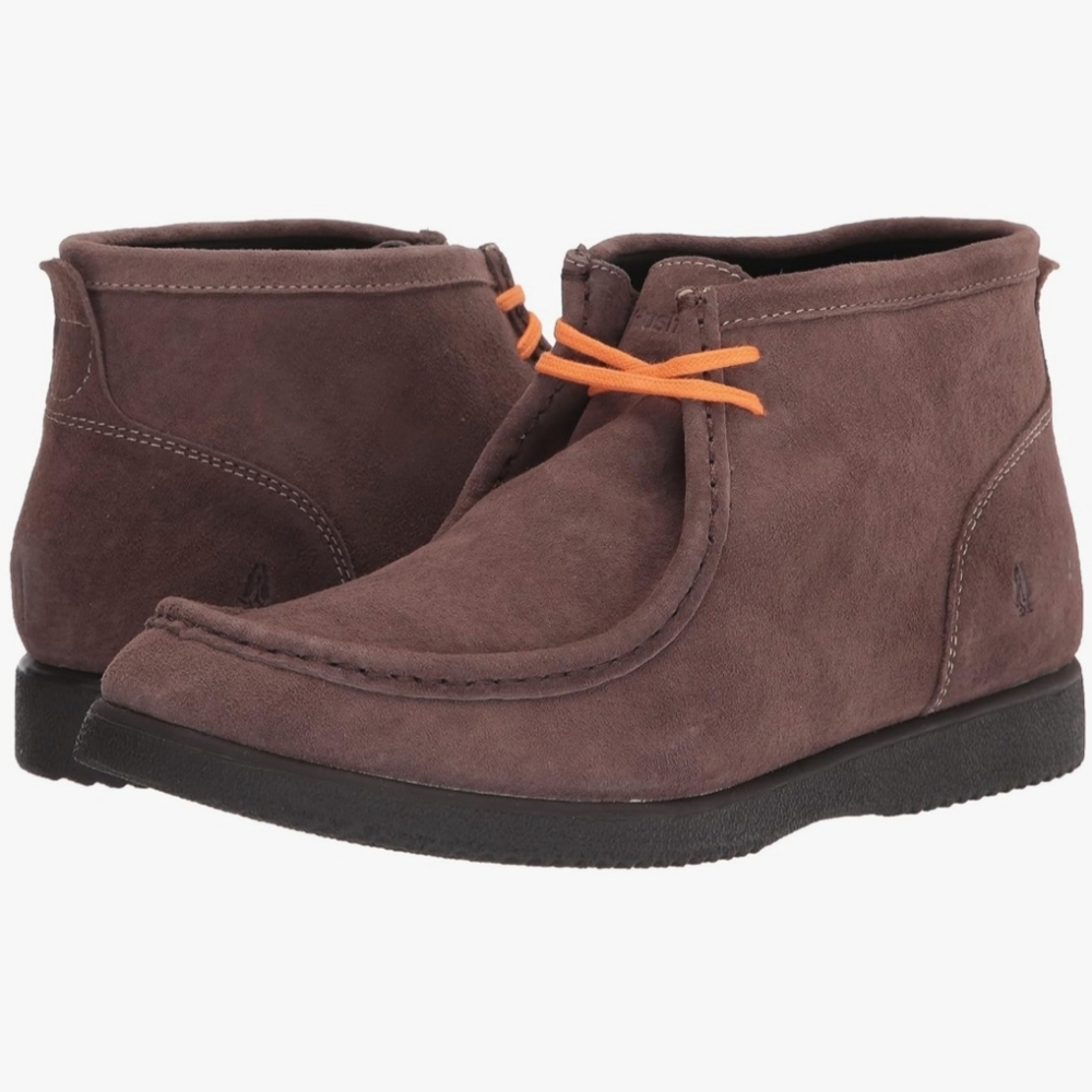 Hush Puppies Men's Dark Brown Suede Bridgeport 2 Chukka Boots NWOB Size 11